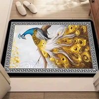 VIKAMA Non-slip Absorbent Animal Doormat with Birds for Living Room Home Decor 2