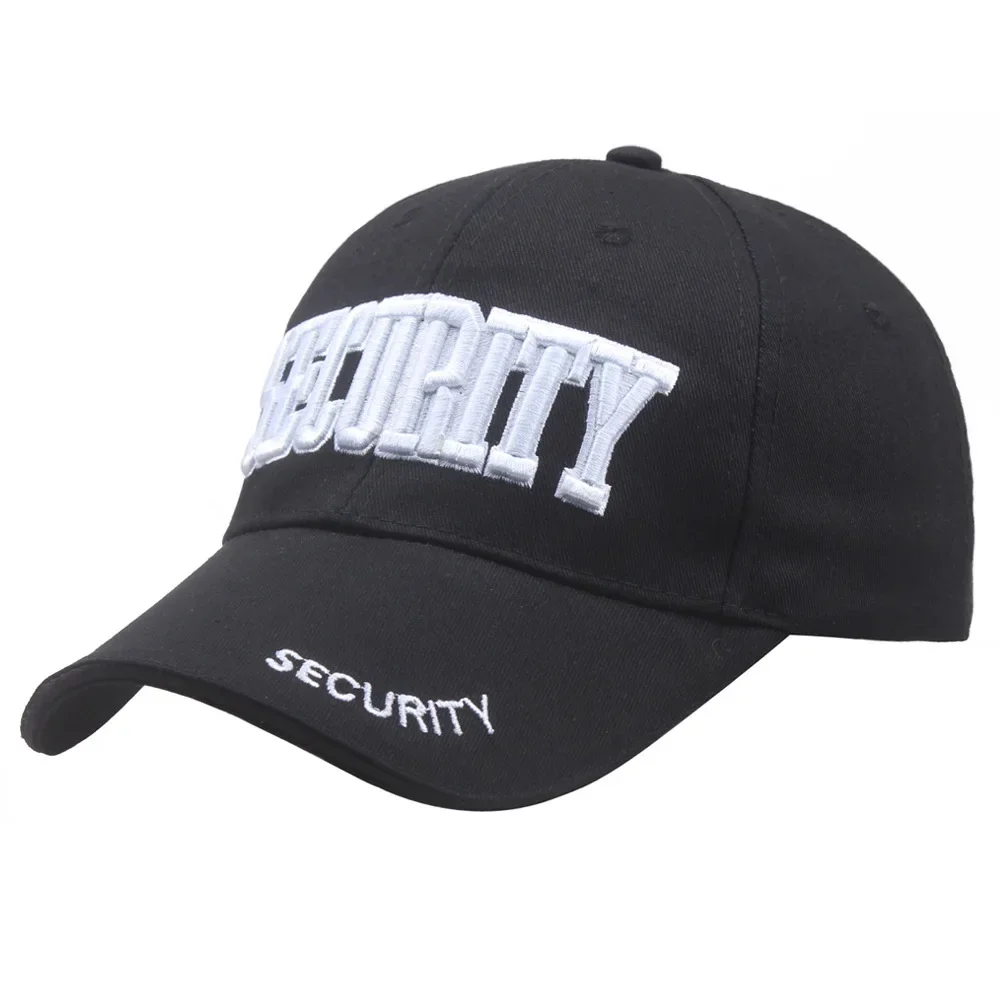 

Unisex SECURITY Embroidery Baseball Caps Spring and Autumn Outdoor Adjustable Casual Hats Sunscreen Hat
