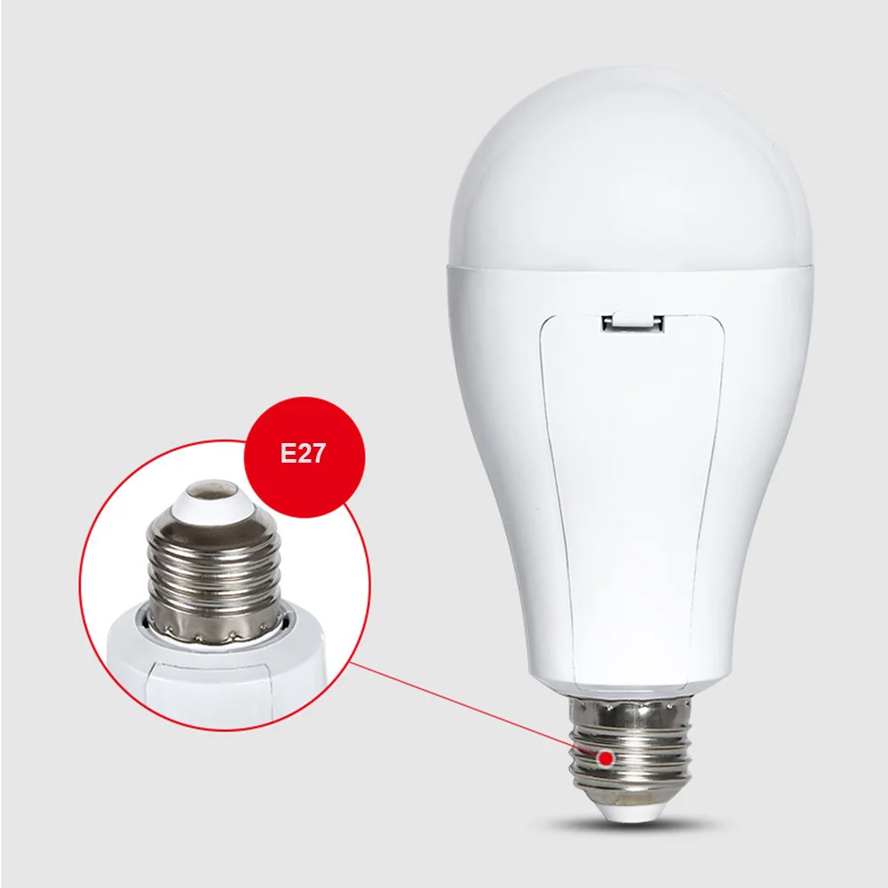 LED Emergency Bulb Smart Charging Chip AC85-265V Power Failure Emergency Home Night Market Detachable Flicker-free Bulb Light