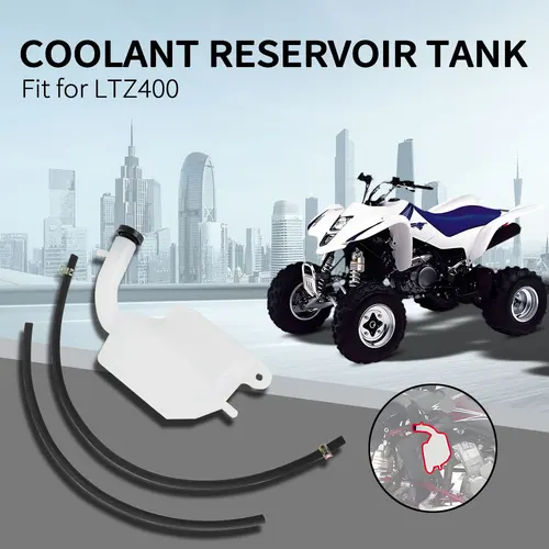 Imagen 2 del producto Tanque de radiador, tanque de agua, botella de refrigerante, depósito de desbordamiento, piezas de motocicletas para Suzuki LTZ 400 LTZ400 ATV