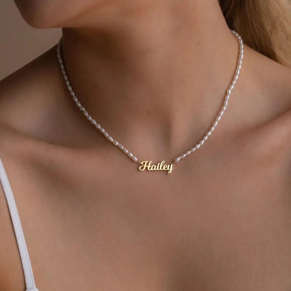 Customized Personalized Pearl Necklace, High-end and Elegant, Is the Perfect Choice for Gifting to Your Partner.