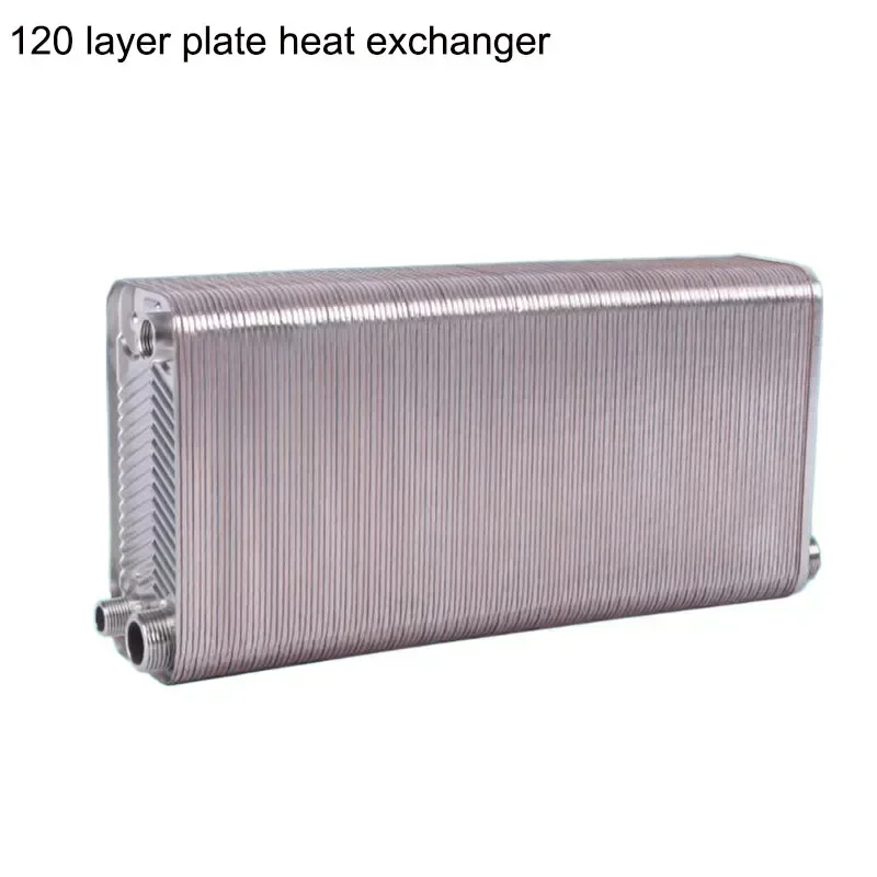 120 Plates Plate Heat Exchanger Water Beer Wort Chiller Cooler 304 Stainless Steel For Home Brewing Beer