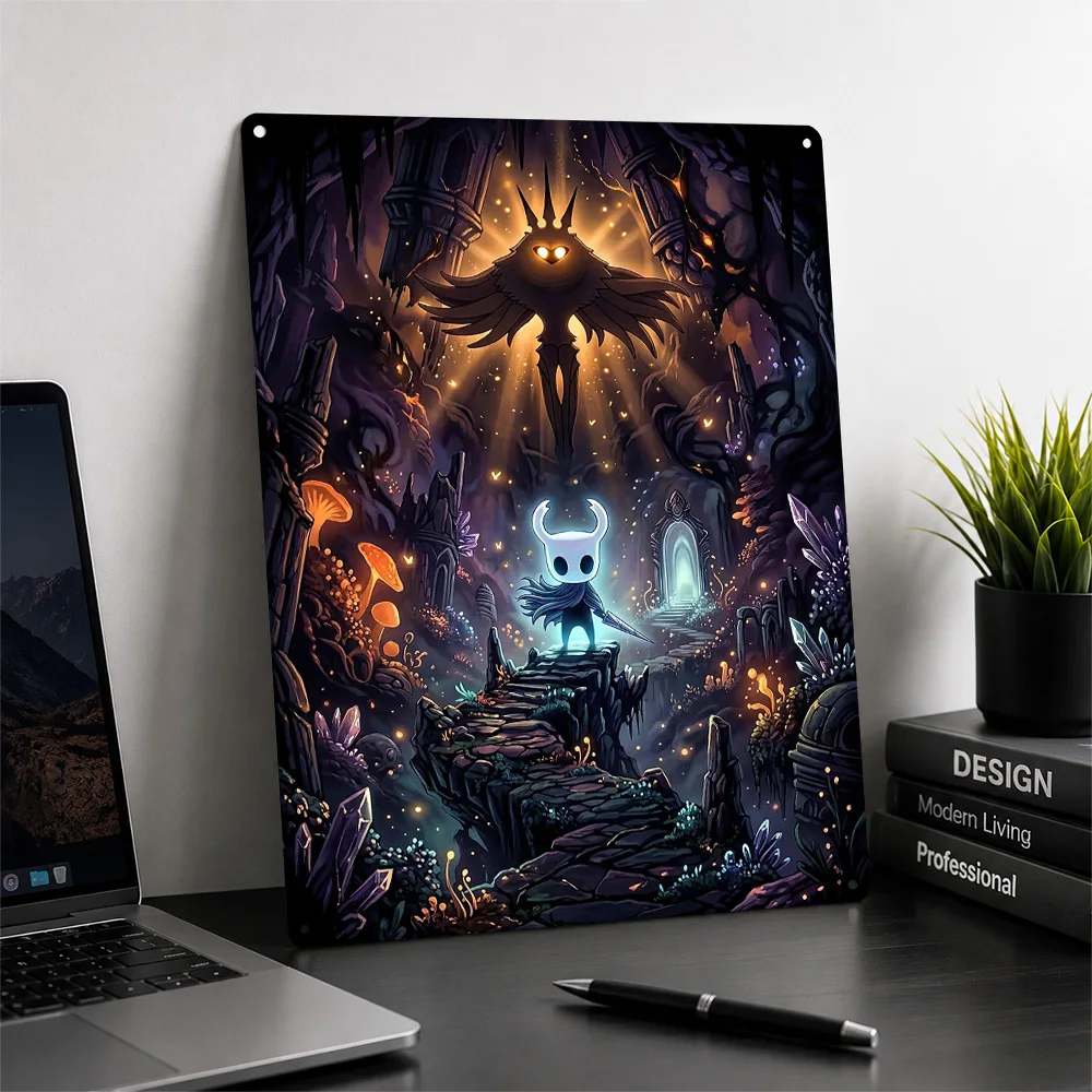The Knight Facing The Radiance Metal Poster Perfect Gift for Fans Lovers Personalized Wall Art Metal Sign for Garage Accessories