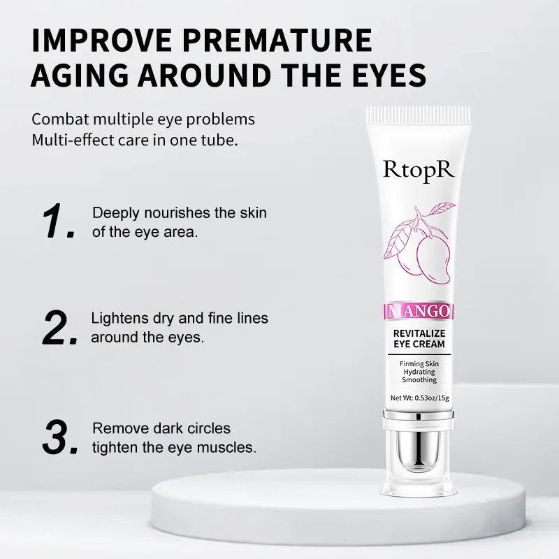 Eye Cream RtopR Mango Anti-Wrinkle Moisturizing Anti-Age Remove Dark Circles Eye Care Against Puffiness And Bags Hydrate Cream