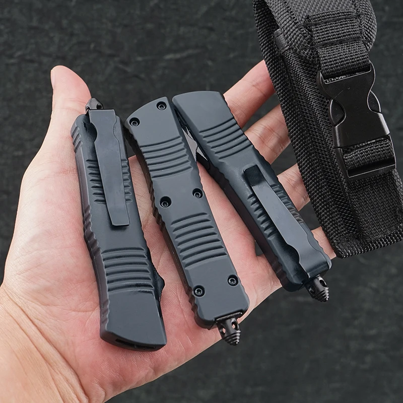 Pisau Lipat Micro Mini 6 Styles COMBAT TROO OTF, Pisau Teknis untuk Aktivitas Luar Ruangan, Alat Utilitas EDC, Pisau Saku dengan Gagang Seng Aluminium