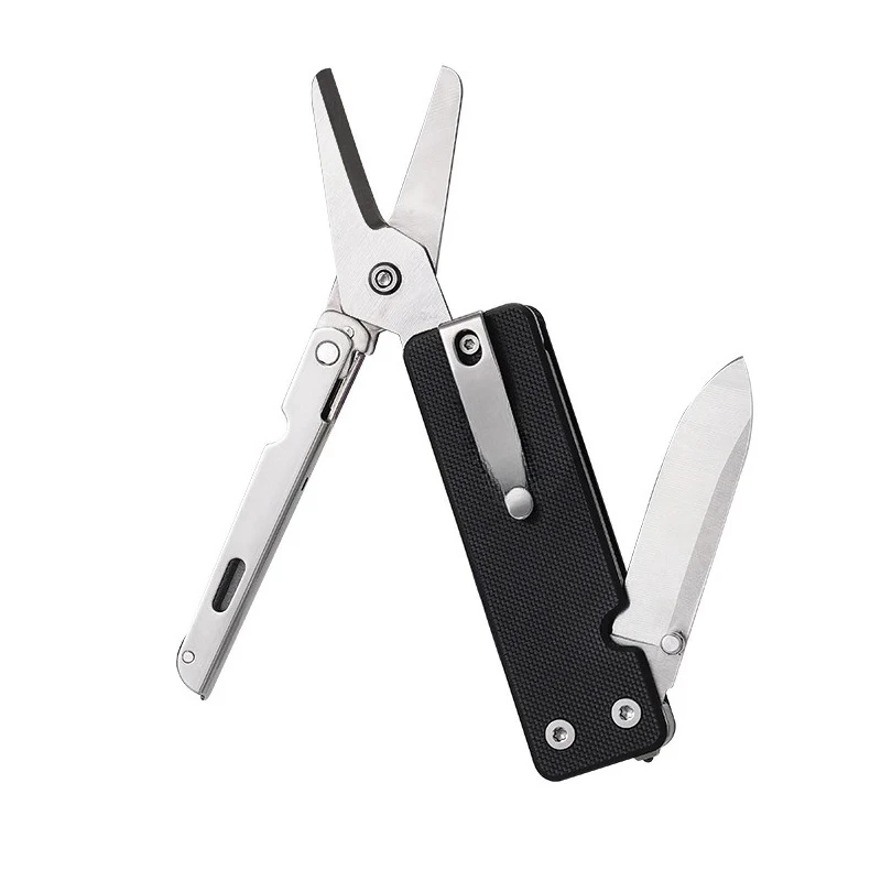 

KS2E multifunctional folding knife, high hardness, outdoor camping, wilderness survival scissors tool, portable