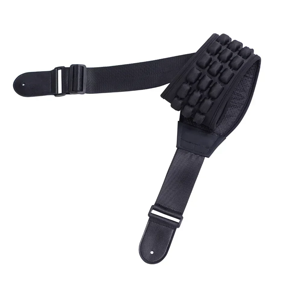 Adjustable Electric Bass Decompression Airbag Strap Ergonomic Belt Widened Thickened Anti-slip for Bass Player