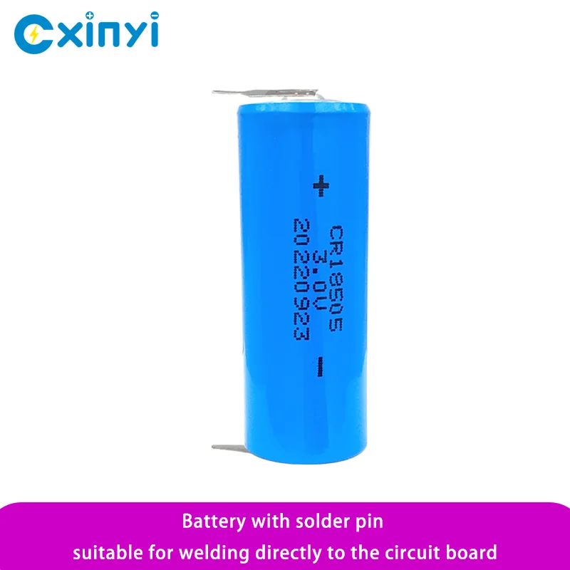 CXINYI CR18505 con pie de soldadura 3V batería de litio manganeso inteligente IC enchufable medidor de agua medidor de Gas caudalímetro alarma de humo