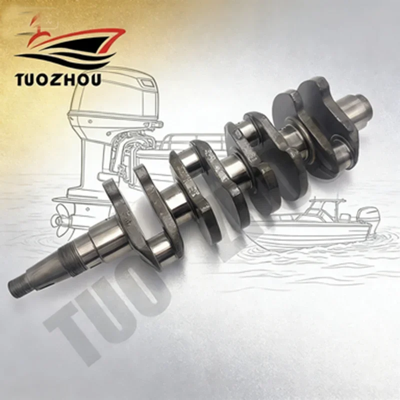 Marine Parts Crankshaft For Yamaha Outboard Motor 4  Stroke 50HP/60HP F60cETL F50LB 6C5-11411