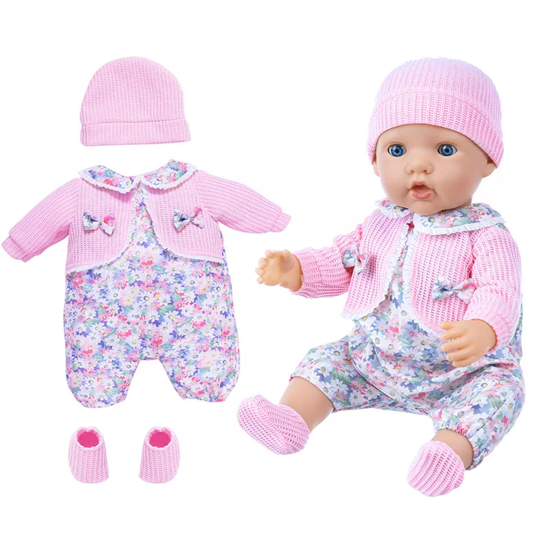 Doll Clothes for 18inch Reborn Doll Cute Pajamas Suit for 45cm Newborn Baby Doll Girls Toys Doll Clothing Accessories Nenuco view 5