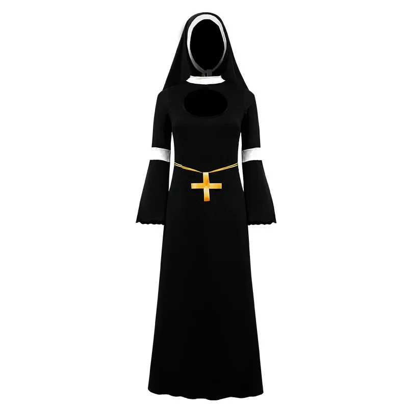 M-XL Halloween Costume Masquerade Show Nun Costume Cosplay Cosplay Nun Uniform