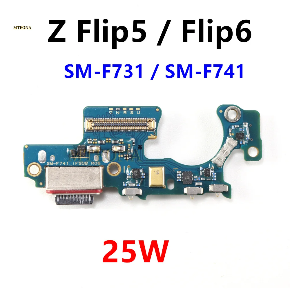 For Samsung Galaxy Z Flip6 Flip5 SM-F741 F731 F741B 25W Quick Charge Dock Board Connector USB Charger Charging Port Flex Cable