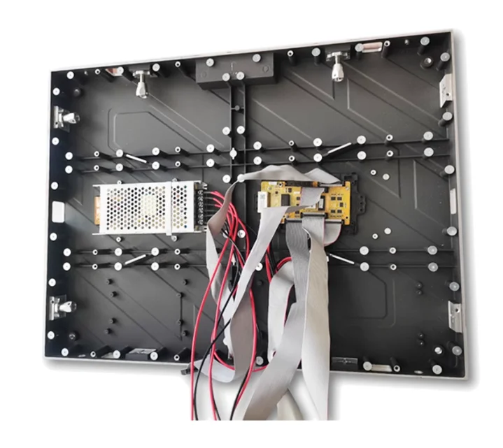 Commercial Outdoor Cabinet with 640*480 Small Pitch LED Display Die Cast Aluminum Enclosure HaiJia GaoKe 160*320 Module Display view 3