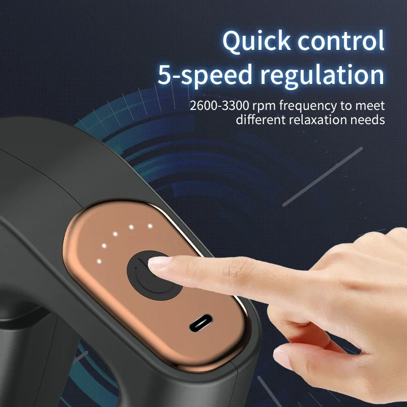 Opladen Multifunctionele vibrerende massageriem Elektrische spierontspanning Fitness Massager Gun Foam Roller voor pijnverlichting