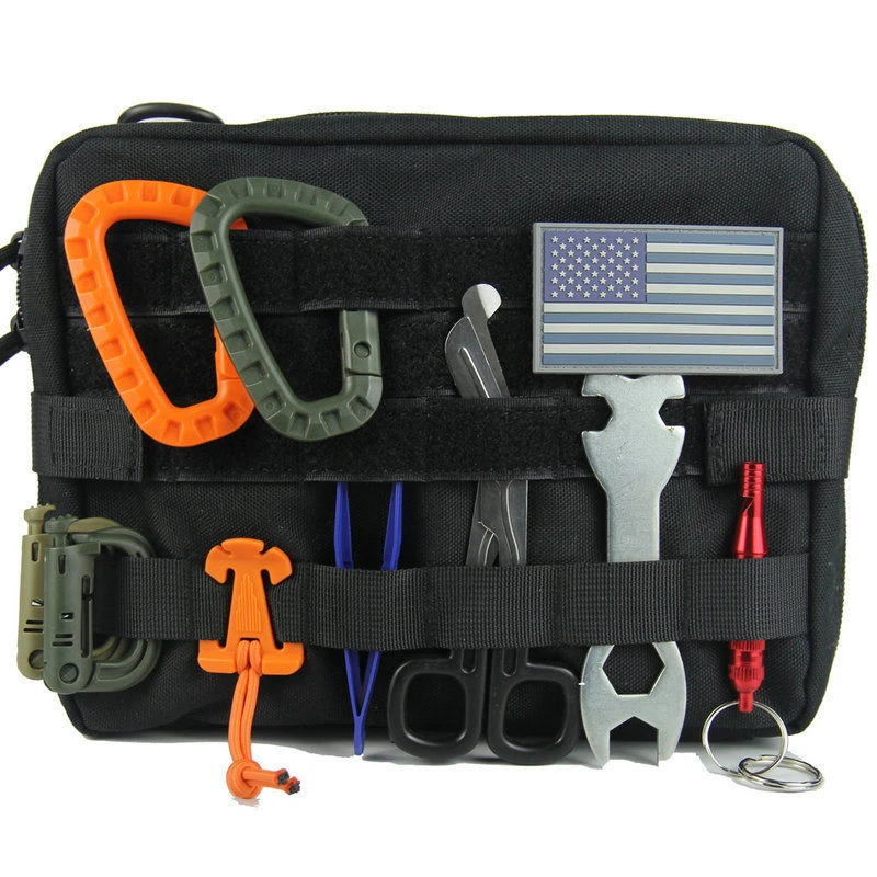 Multi-function  Outdoor Medical Emergence Kit First Aid Kit Life-saving Storage Pocket Portable Camouflage Tactical Camping Bag