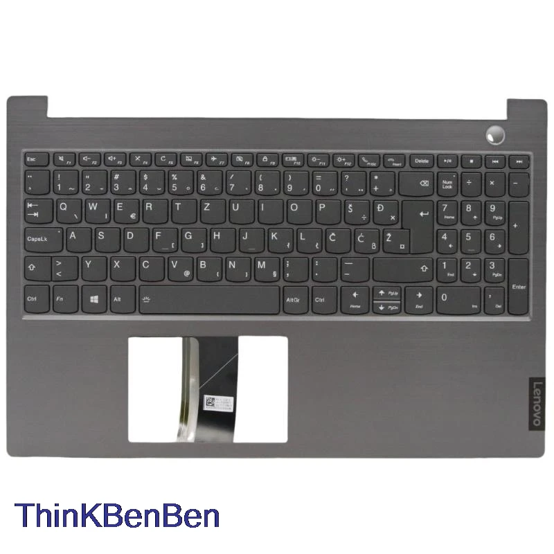 SI Slovenian Mineral Gray Keyboard Upper Case Palmrest Shell Cover For Lenovo ThinkBook 15 IML IIL 5CB0W45228