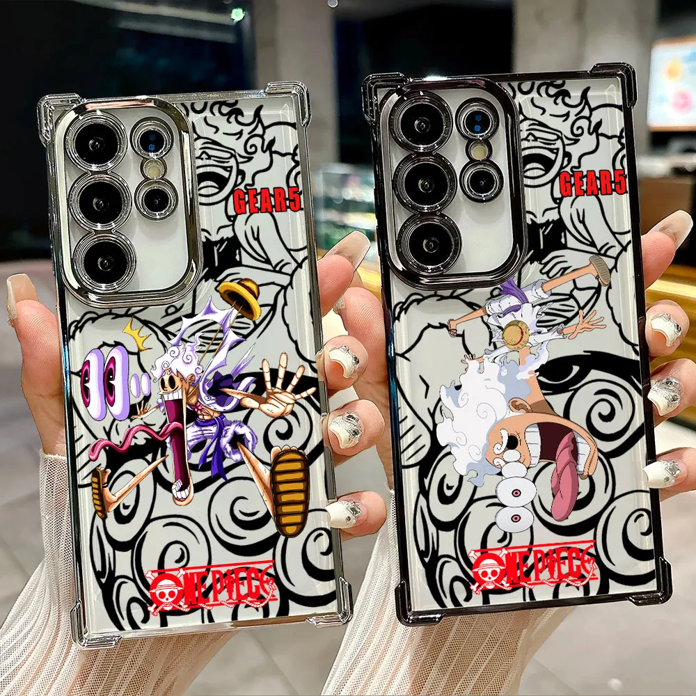 

Sun God Nika GEAR 5 Luffy Cute Coque For Galaxy S26 Ultra Phone Case For Samsung S26 S25 S24 S23 S21 Ultra S20 FE S25 Plus Cover