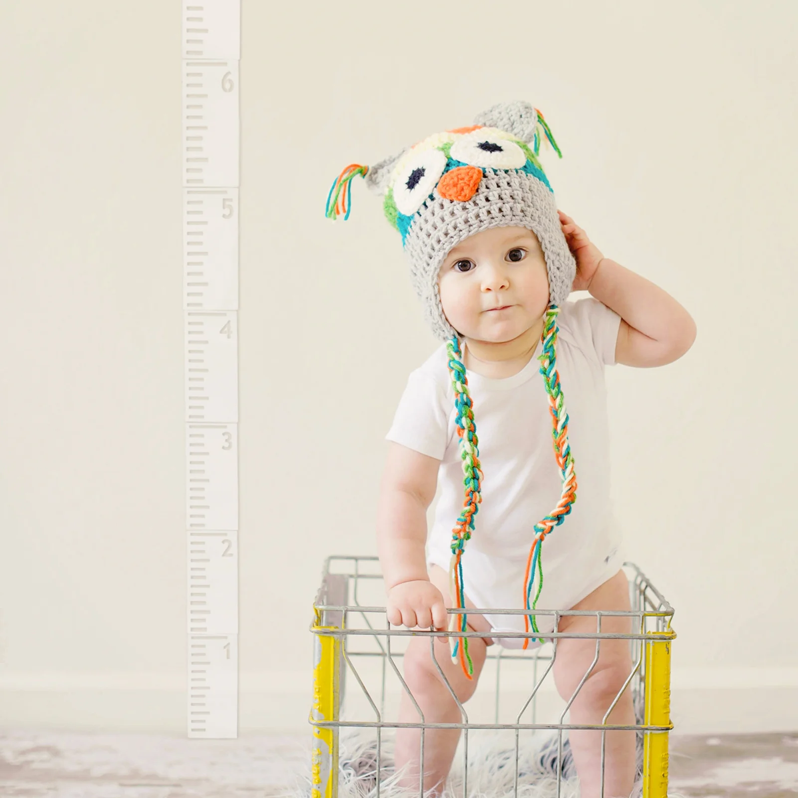 

7Pcs Kids Height Ruler Template Growth Chart Stencil 7 Feet Measuring Ruler DIY Wall Decor Flexible Growth Chart Stencil