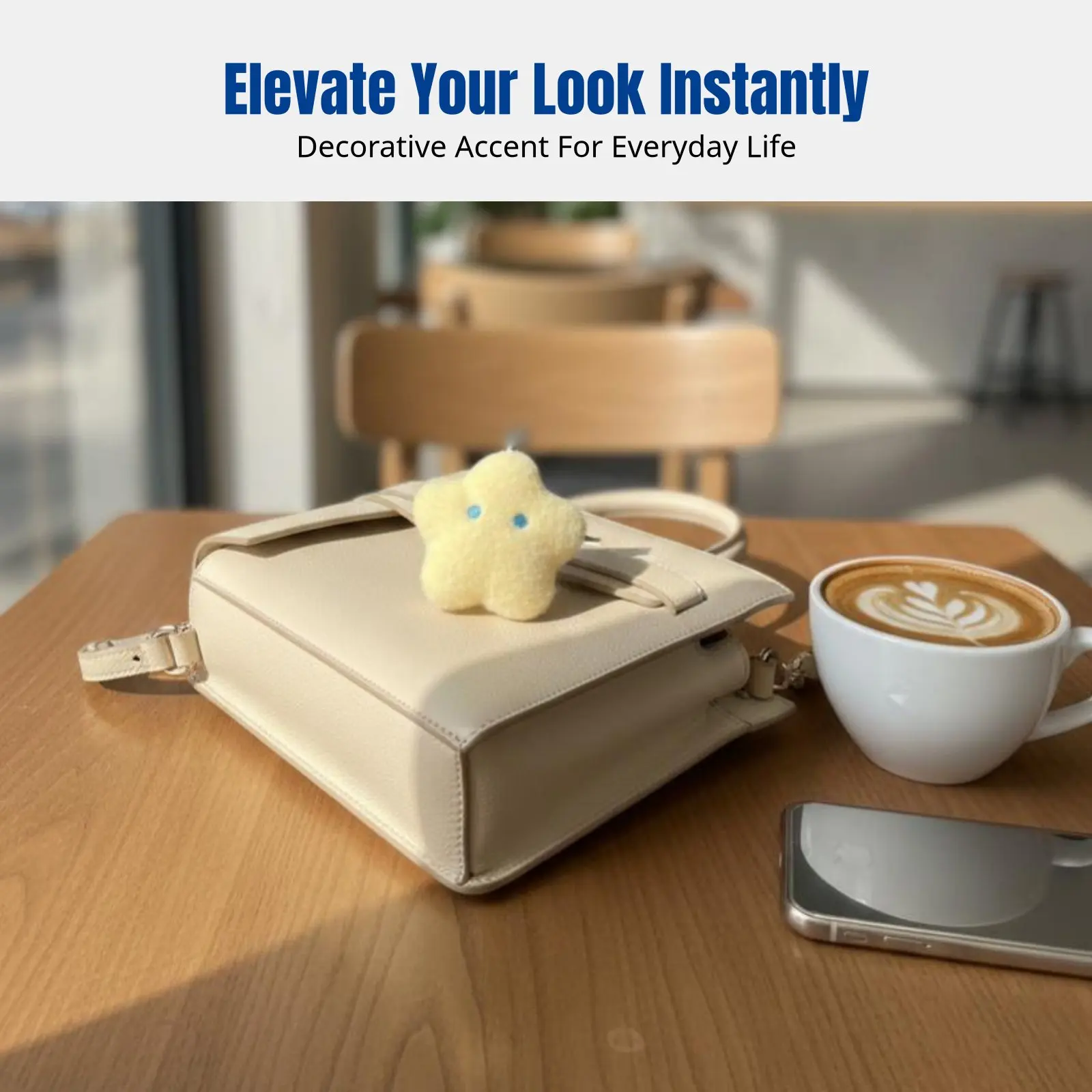 

Celestial Moon Plush Locket, Cute Cartoon Keychain, Healing Stuffed Toy for Bags