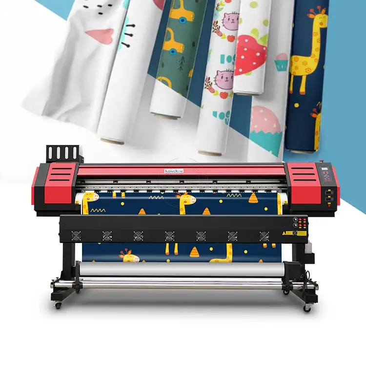 XP600/DX5/ i3200 heads high speed dye sublimation fabric textile printing machine