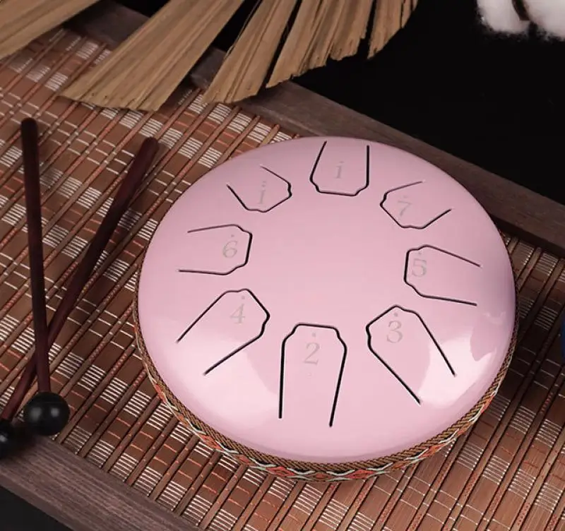 

Chinese Style 6 Inch 8 Tune Tongue Drum Beginner Atage Performance Percussion Musical Instrument Forget Worry Drum