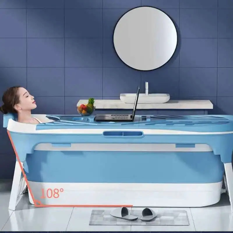

Adult ice bath Tub Folding Bathtub adults Woman Portable Adult Foldable Bathtub Lounger Sauna Portatil Corporal Spa Products