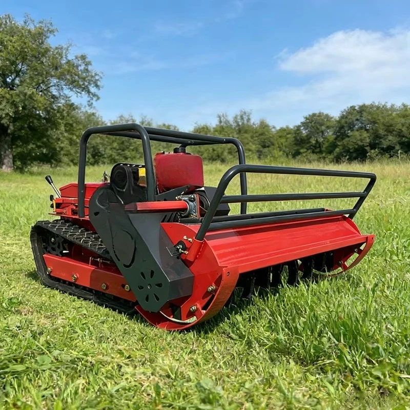 Heavy Duty Remote Control Flail Mower, Tracked Brush Cutter with Mulching Function for Forestry and Land Clearing