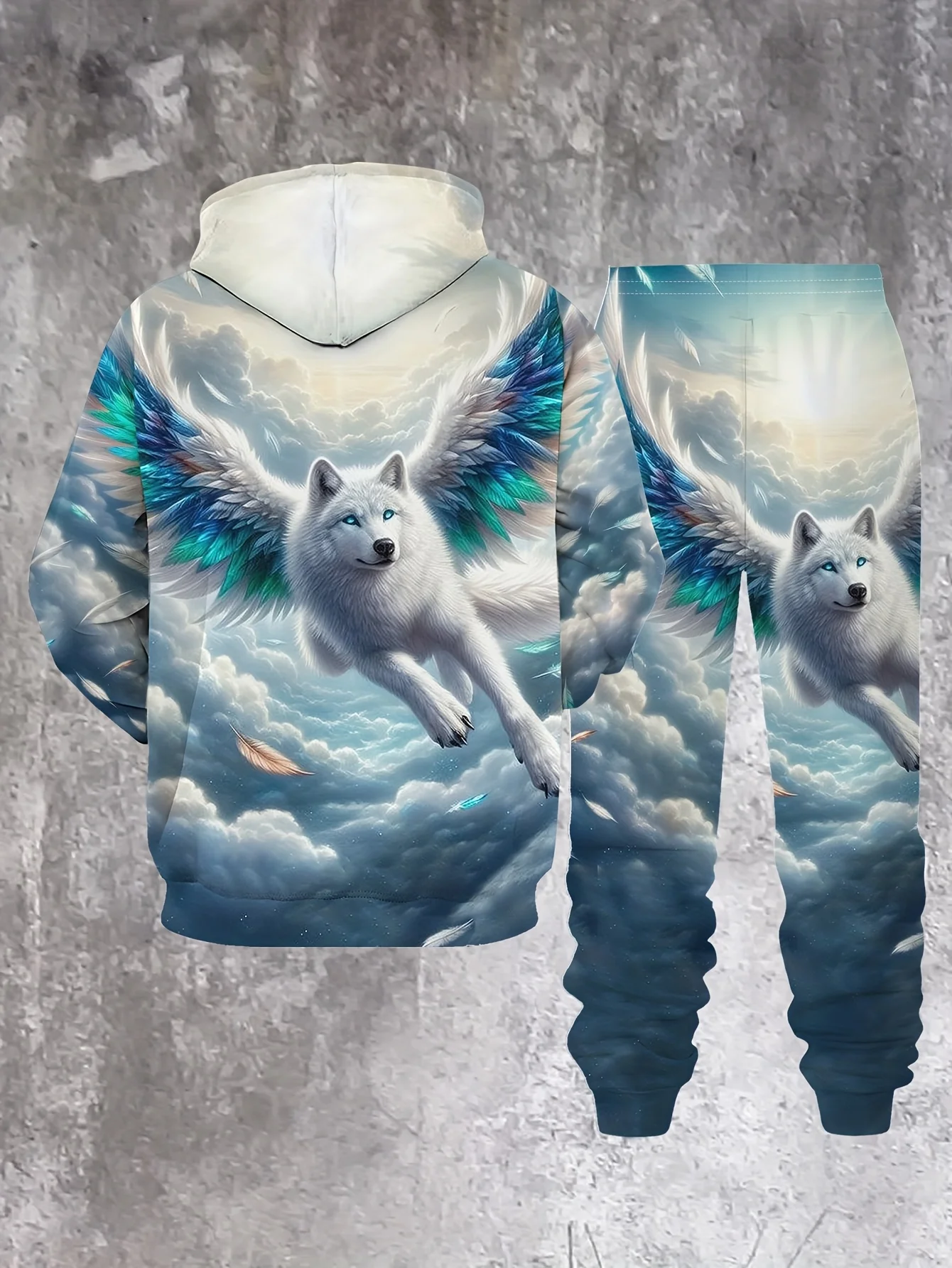 جديد وصول عارضة الشتاء الخريف الكلب نمط 3D مطبوعة هوديي وسراويل مجموعة رياضية 2 قطعة مجموعة ملابس رياضية الرجال الملابس البدلة #3