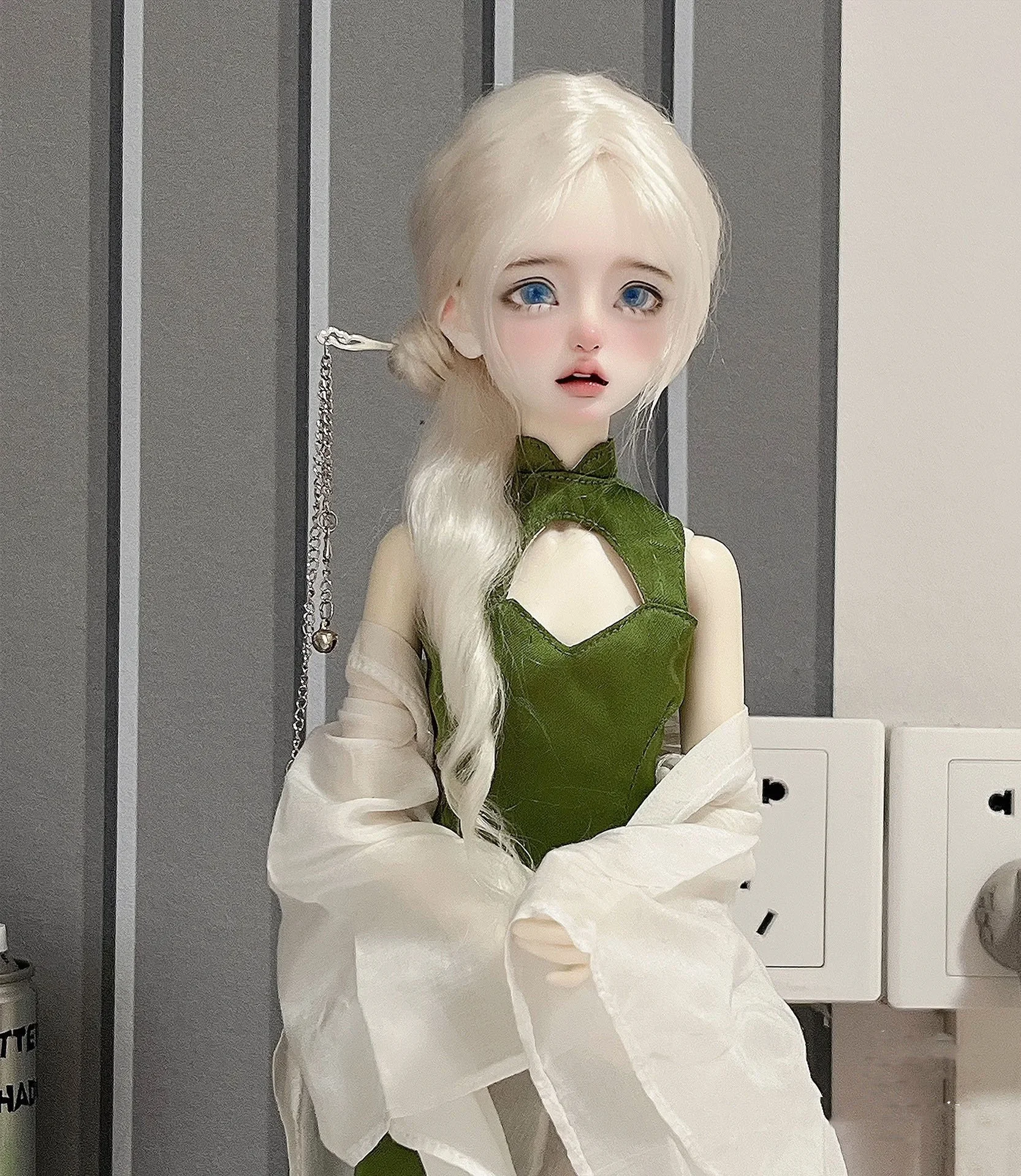 Light color style wig 1/6 1/4 1/3 BJD doll hardhead  shell wig