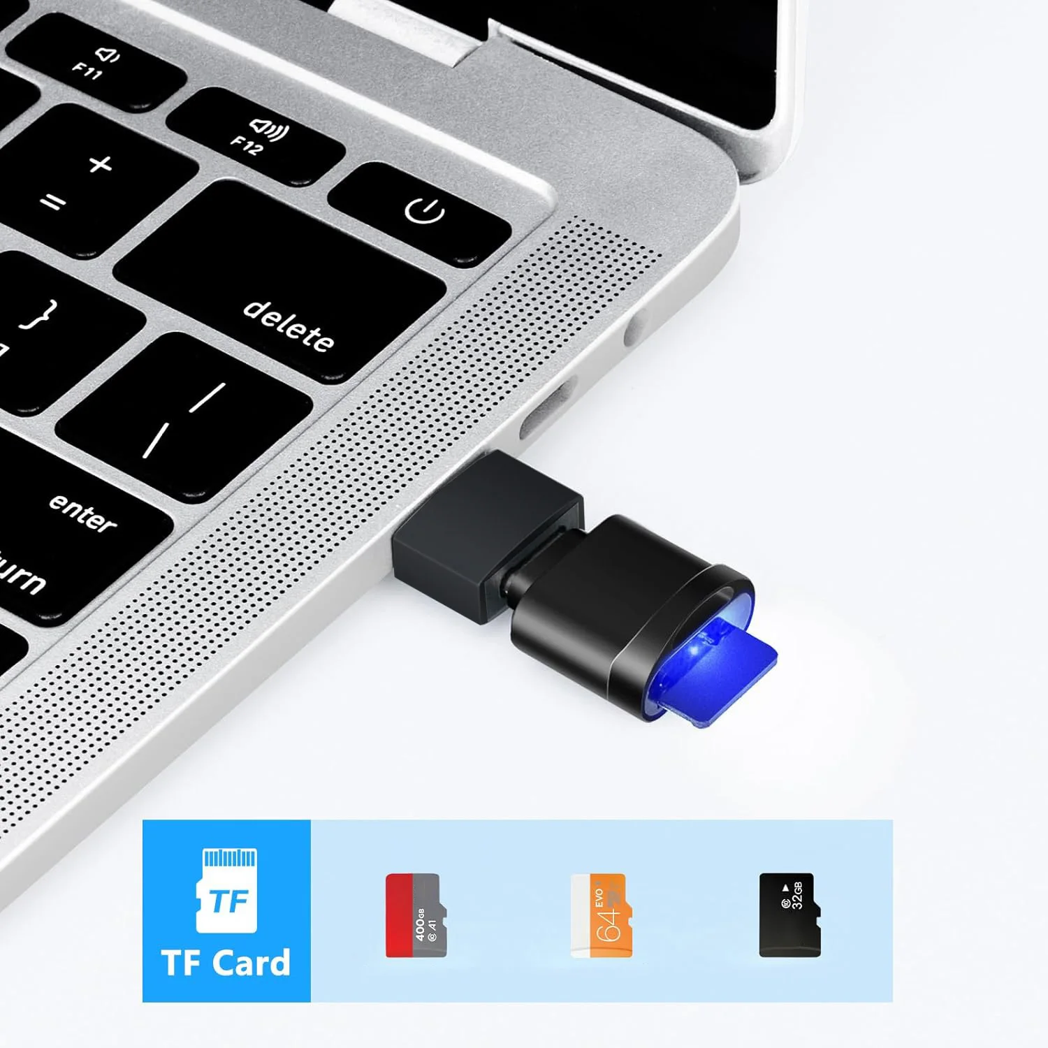 TF カードリーダー、USB C - SD カードリーダー、USB C カードリーダー、iPhone 15 MacBook ラップトップ用 Type C TF メモリカードリーダーなど