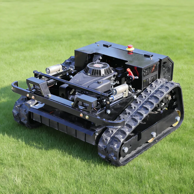 Customized tracked remote control multifunctional lawn mower greenhouse farm slope embankment weeding equipment
