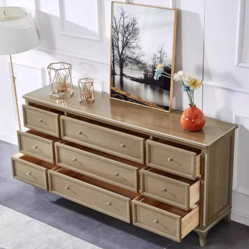 Luxury Morden Living Room Cabinets Solid Wood Lockers Entrance Komoda Chest Of Drawers Cajonera Corner Furniture