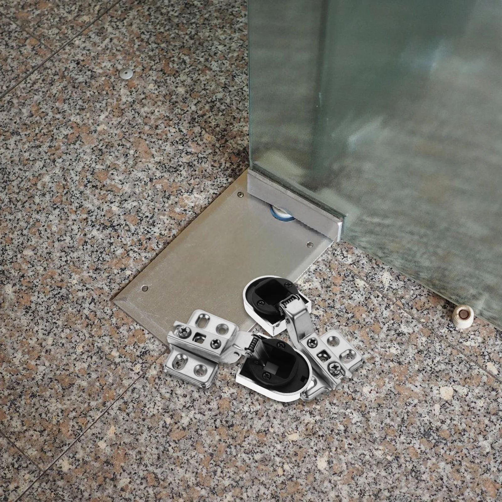 

2Pcs Cabinet Hinges Buffer Silent Damping Heavy Duty Iron Glass Door Hinges for Home Kitchen Cabinet Hinge Heavy Duty Hinge