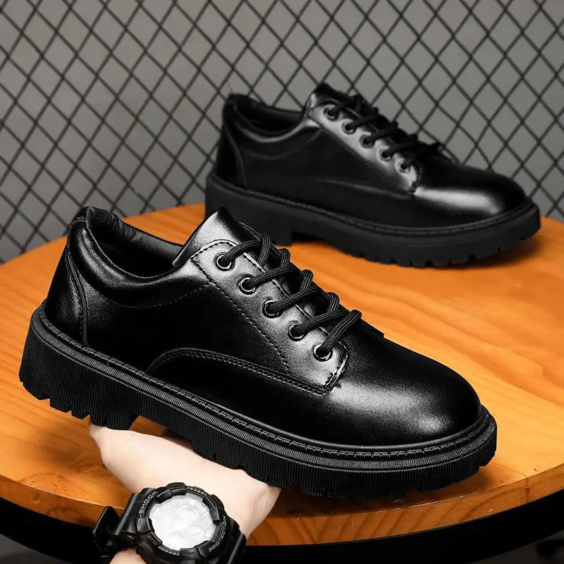 Elegante Heren Nieuwe Heren Derby Echt Lederen Formeel Werk Casual Brogue Schoenen Van Hoge Kwaliteit