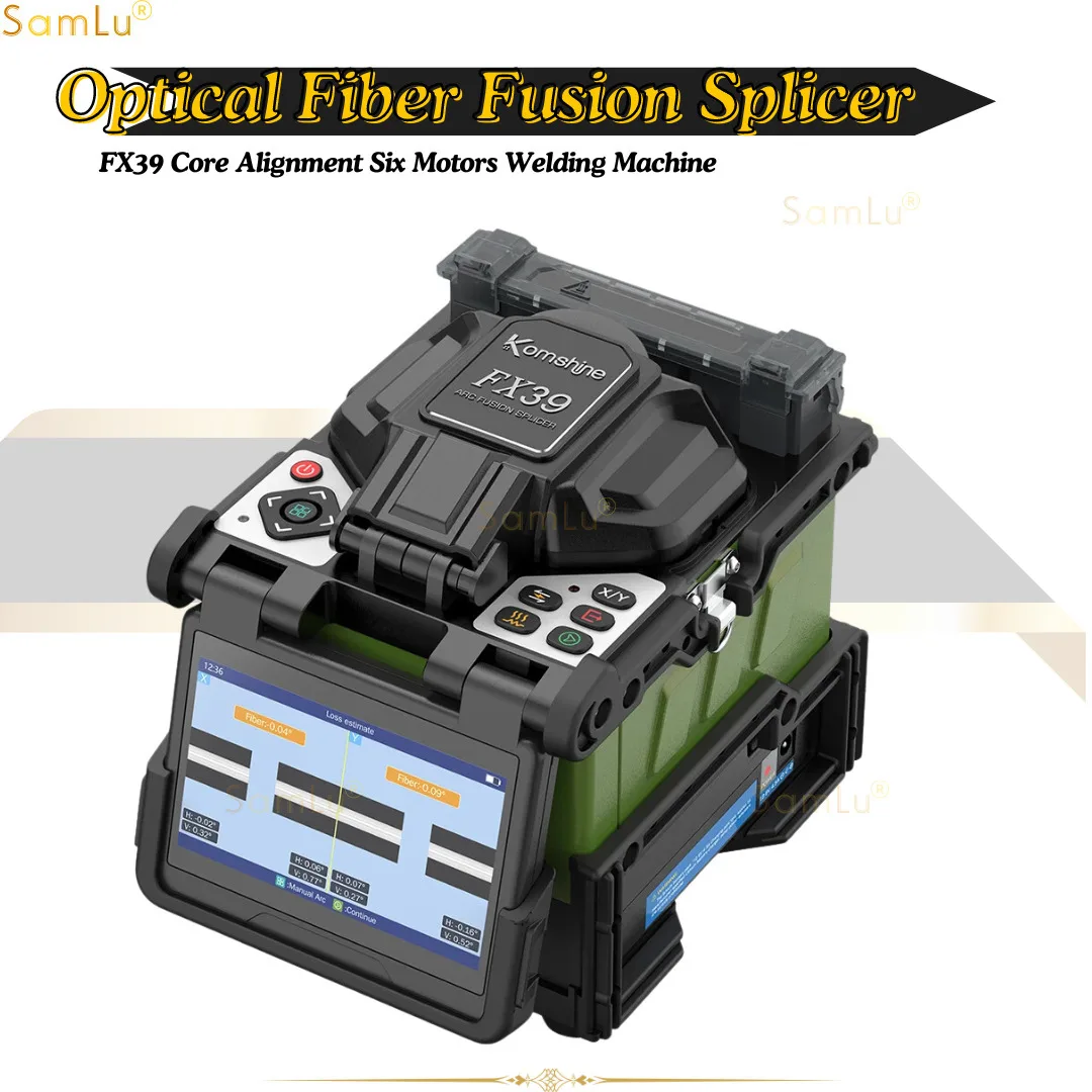 

Optical Fiber Fusion Splicer Komshine Classic FX39 Core Alignment Six Motors Welding Machine Empalmadora de fibra óptic