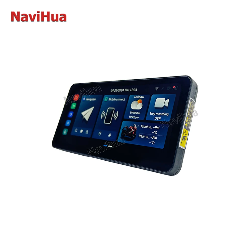 6.3 ''ips android 12,0 2g 32g motor motorrad gps touchscreen display dvr recorder ipx7 bt carplay android auto monitor tpms