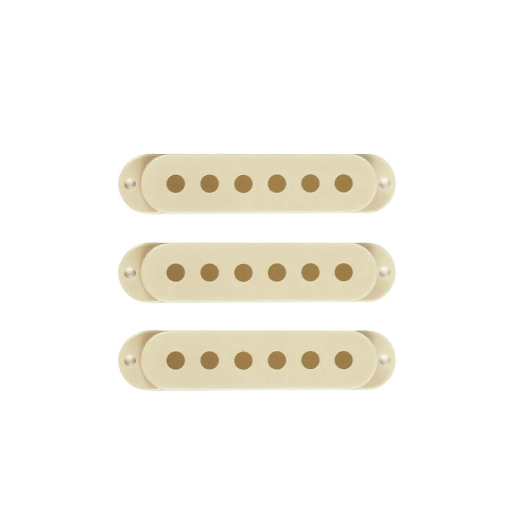Fleor 3 stücke kunststoff st gitarre single coil abdeckungen für e-gitarren teile – Detail 17