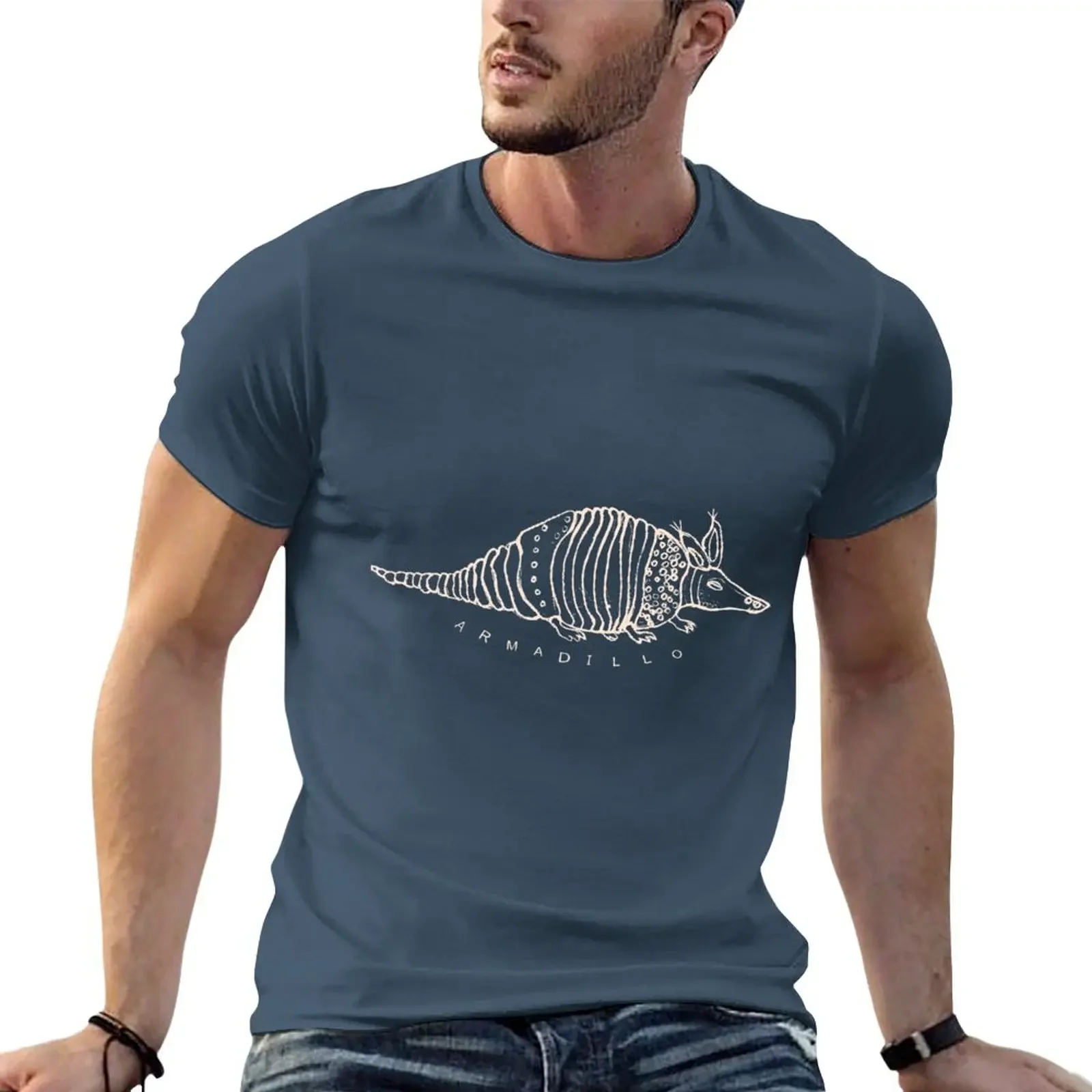 Armadillo T-Shirt aesthetic clothes korean fashion men clothing