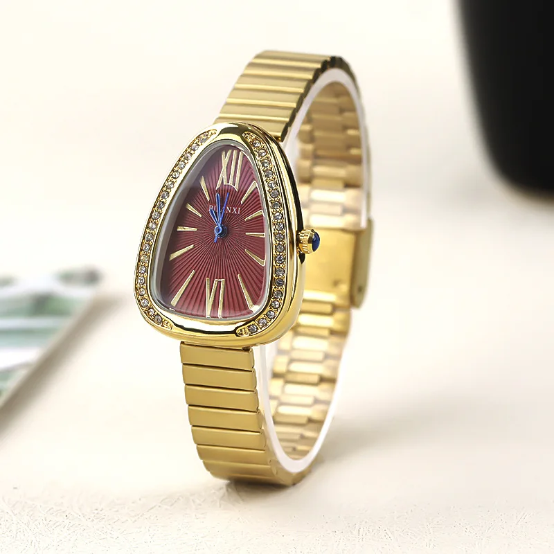 Luxury Brand Women Diamond Quartz Watches Fashion Ladies Stainless Steel Wristwatch Girls Clock Montre Femme Relógio Feminino