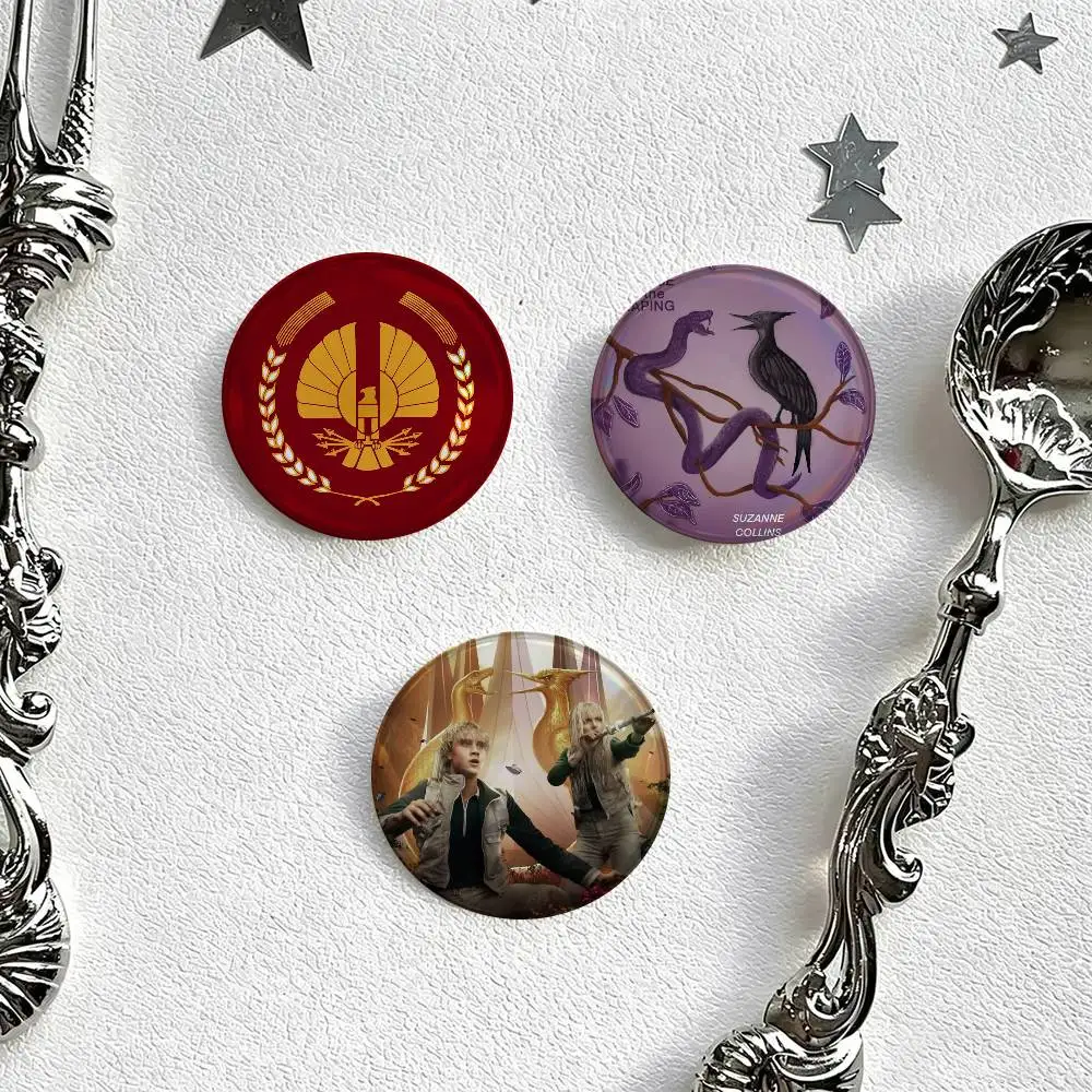The Hunger ins Cute Manhwa Coin Brooch DIY Backpack Clothing Decor Badge Jewelry Accessories Gifts Games Sunrise on the Reaping