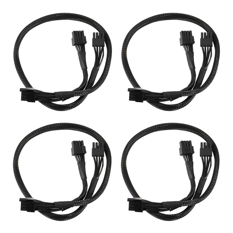 

4X PSU 8Pin To Dual 8Pin(6+2) Pin Pcie Modular Power Supply Cable For EVGA Supernova G2 G3 P2 T2 GS 650 750 850