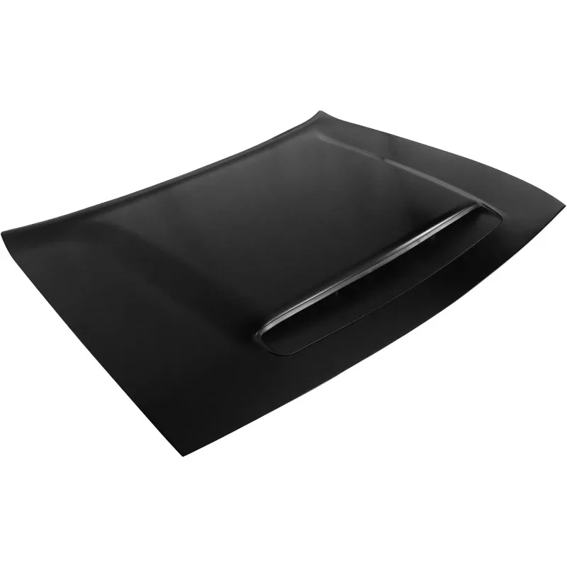 

IKON MOTORSPORTS, Hood Compatible With 2008-2023 Challenger, Demon Style Black Aluminum Hood 1PC, 2009 2010 2011 2012 2013