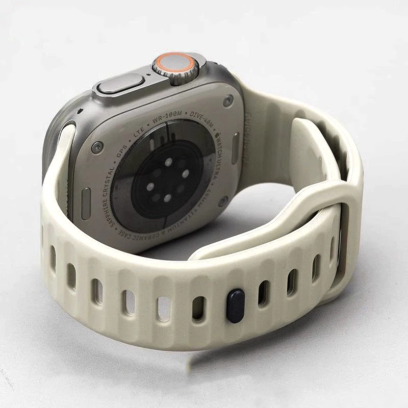 Gummiarmband für Apple Watch 12, 46 mm, 45 mm, 46 mm, 44 mm, 41 mm, 40 mm, 38 mm, Sportarmband, iWatch Series Ultra 4, 3/11/10/9, Armband.