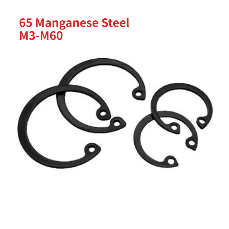 

Стопорное кольцо M3-M60 для отверстий Внутреннее стопорное кольцо из марганцевой стали 65, стопорное кольцо типа C, зажим для отверстий, эластичное стопорное кольцо для отверстия