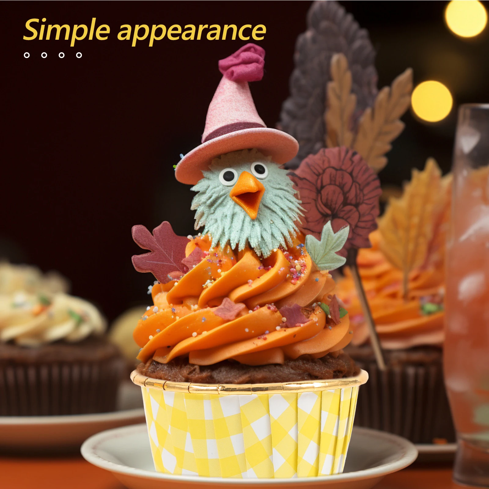 

50 Pcs Cupcake Cups for Baking Paper Bakery Muffin Liners Lining Food Grade Aluminum Foil