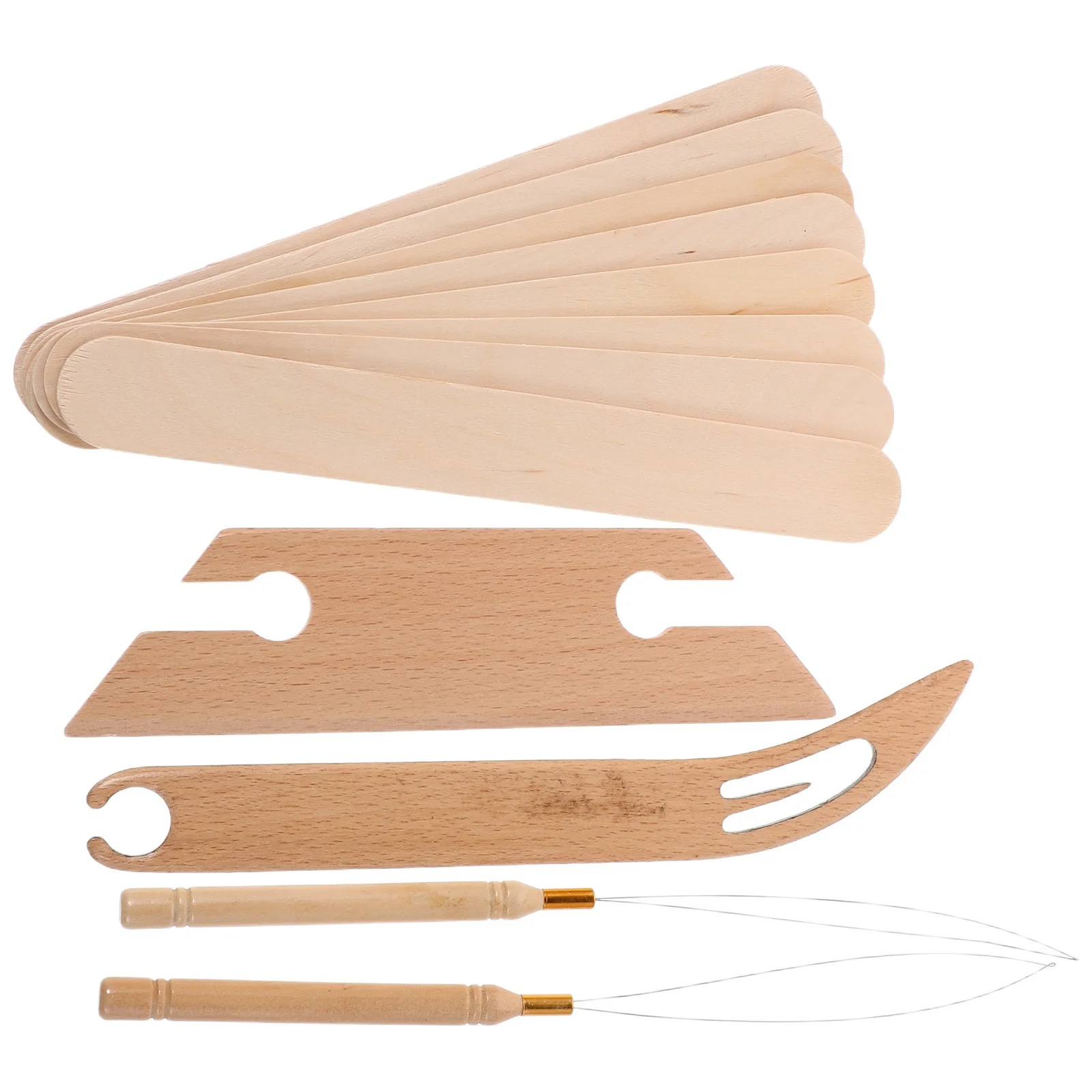 

1 set 1 Set Shuttle Kit Wooden Craft Shuttle For Diy Knitting Projects Handmade Weaving Tools Beginner Weaving Kit Knitting