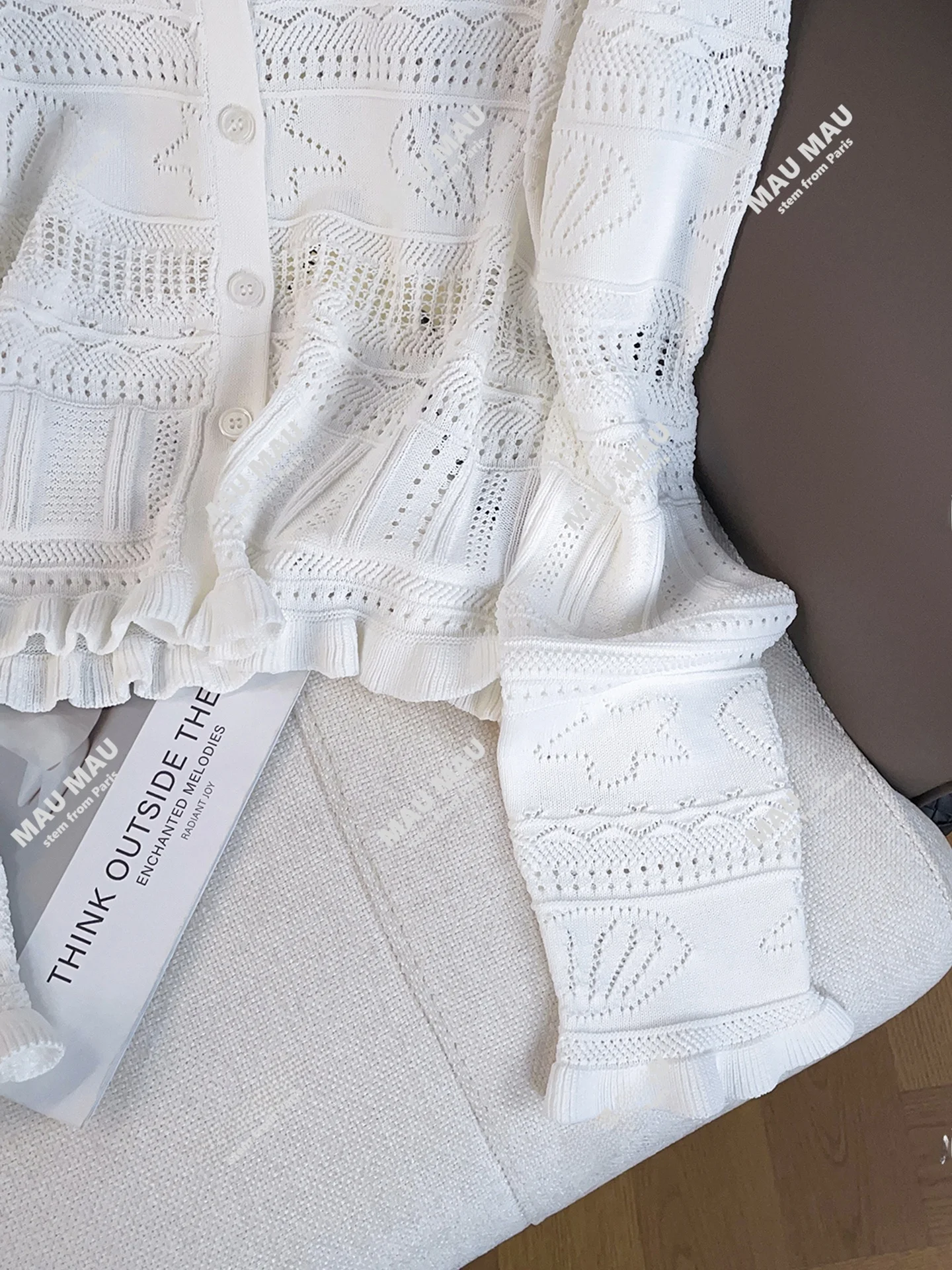 

Высококачественный женский вязаный кардиган с вышивкой в стиле пэчворк Camere Sle, повседневная одежда, удобный дышащий ор Све