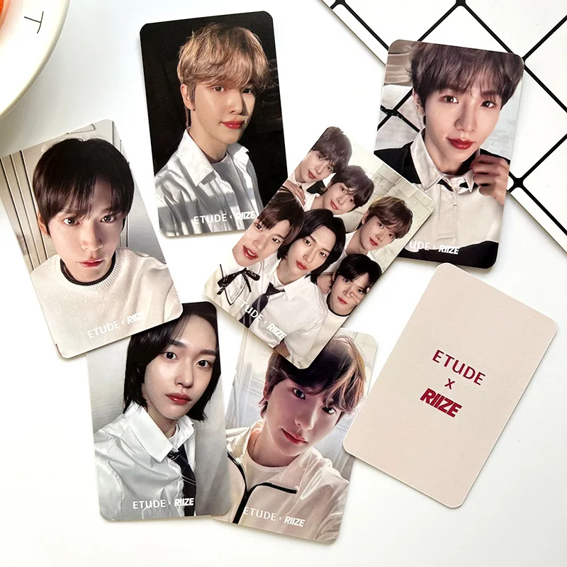 RIIZE Idol Boy Group nueva serie de álbum tarjetas fotográficas SHOTARO EUNSEOK SUNGCHAN WONBIN SOHEE ANTON HD Printd Lomo tarjetas regalos para seguidores