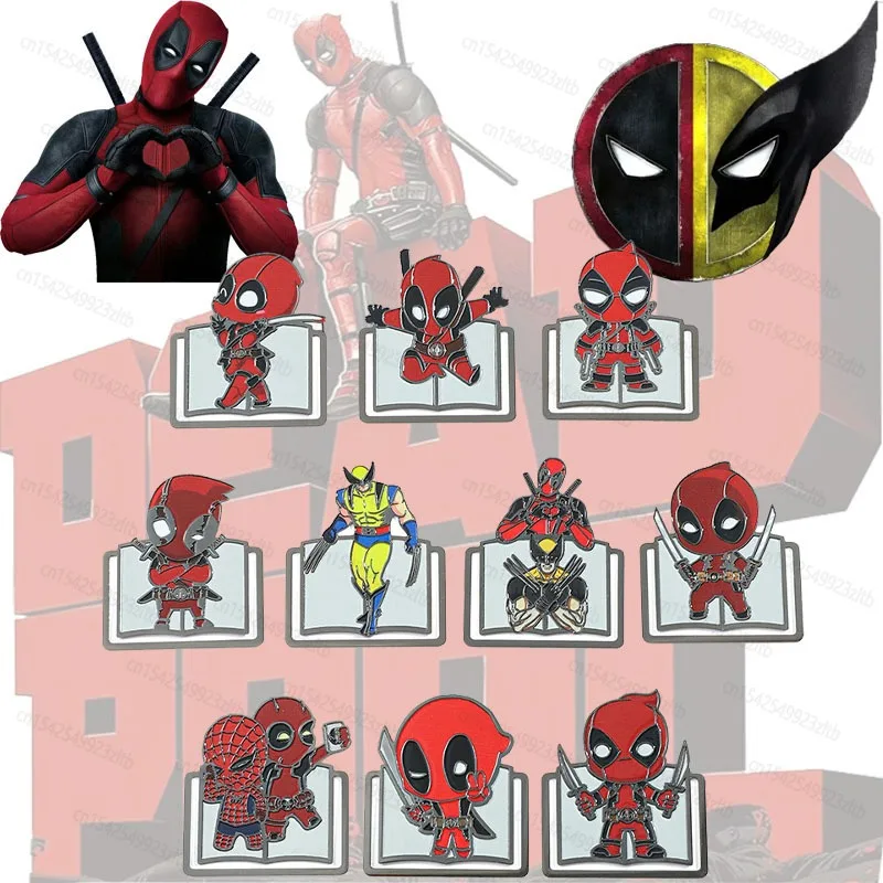 2024 Disney Deadpool 3 Movie Accessories Stationery Bookmark Creative Book Holder Pendant Student A Friend's Birthday Present