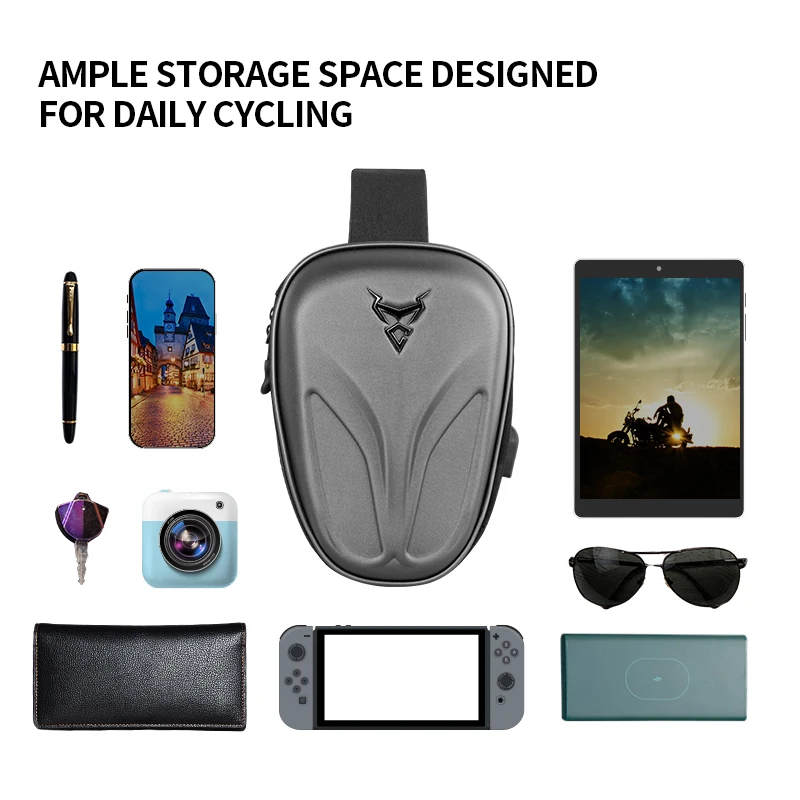 Motocentric Chest Bag Men Crossbody Bag Waterproof Femail Shoulder Bags USB Carbon fiber Motorcycle Drop Leg Bag  Travel Pack